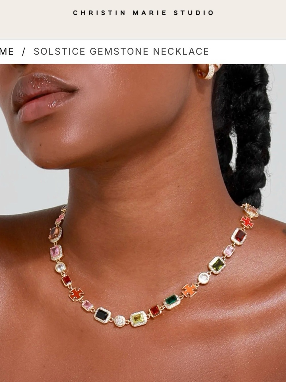 Christin Marie Solstice Multicolor Gemstone Necklace